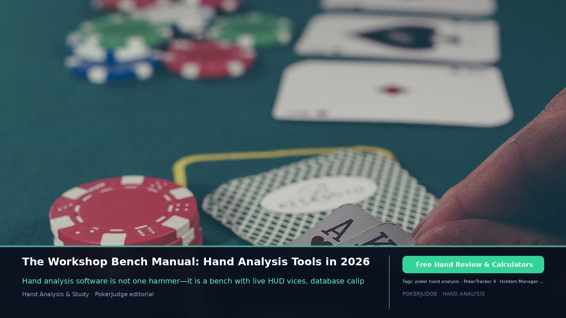 The Workshop Bench Manual: Hand Analysis Tools in 2026 | PokerJudge