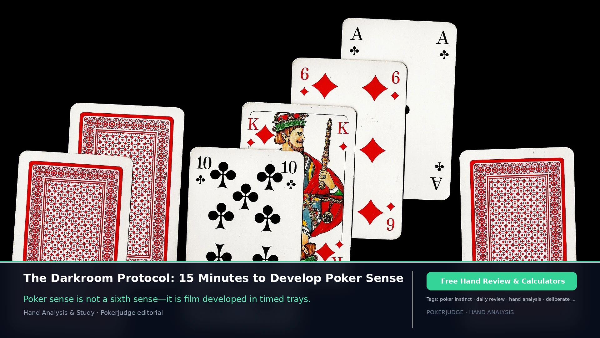 The Darkroom Protocol: 15-Minute Daily Review for Poker | PokerJudge