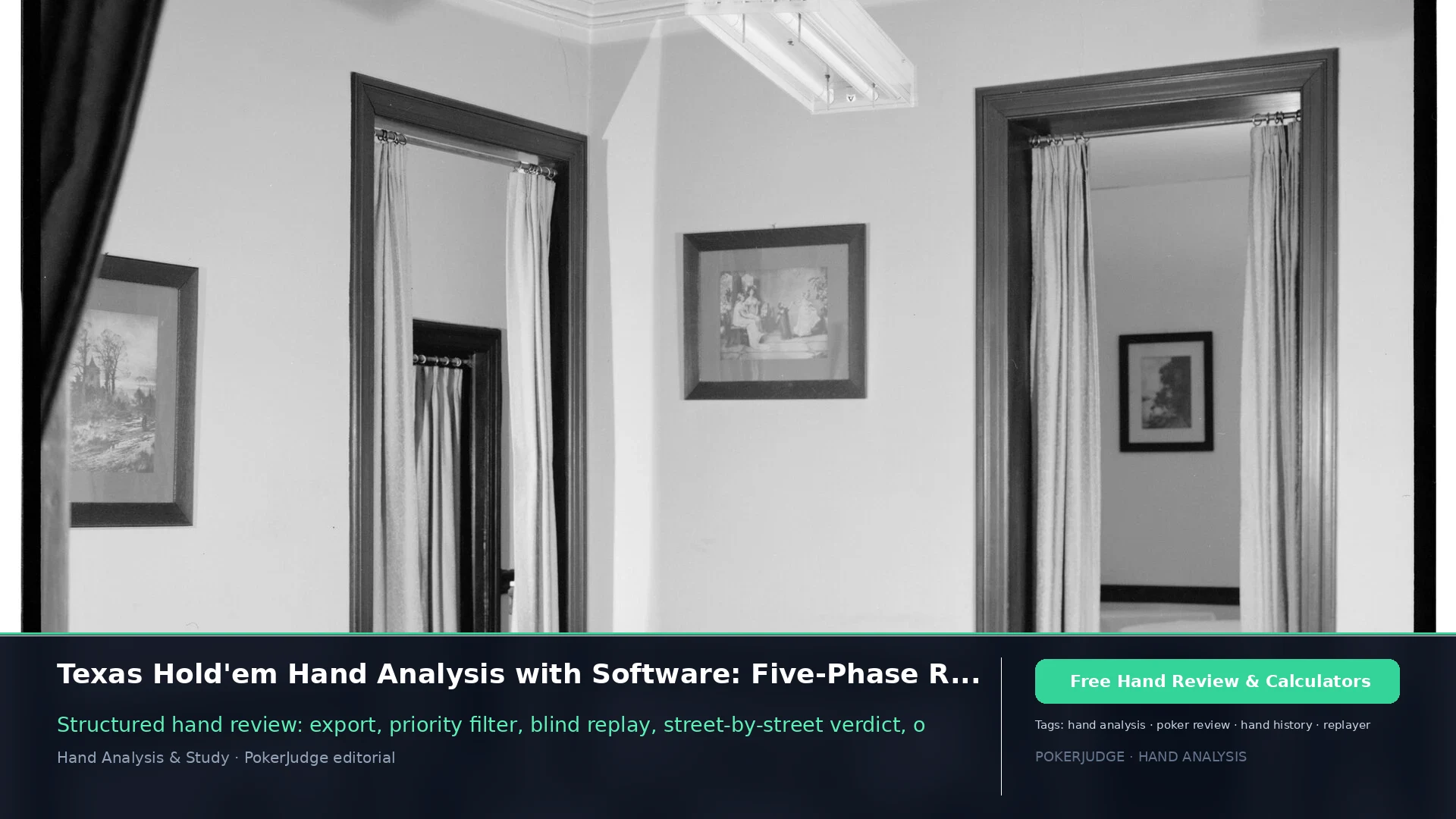 Texas Hold'em Hand Analysis with Software: Five-Phase | PokerJudge