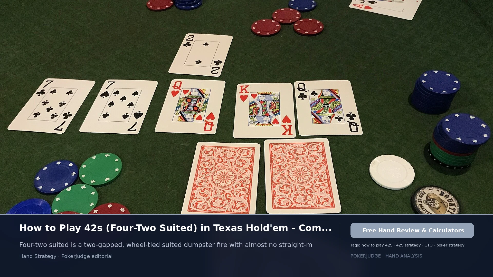 How to Play 42s (42 suited) in Texas Holdem | PokerJudge