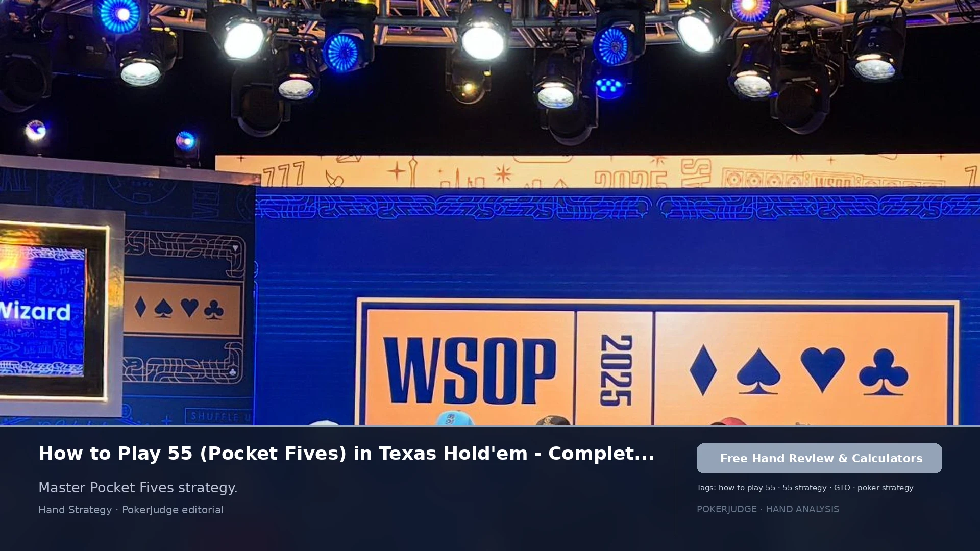 How to Play 55 (Pocket 5s) in Texas Holdem | PokerJudge