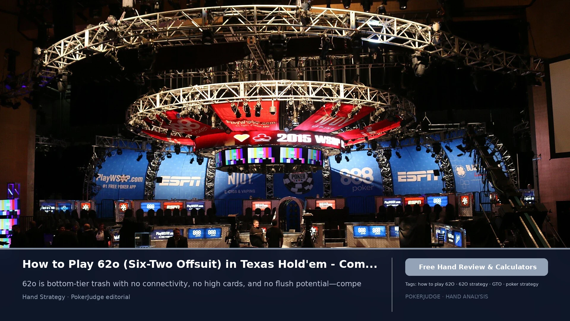 How to Play 62o (62 offsuit) in Texas Holdem | PokerJudge