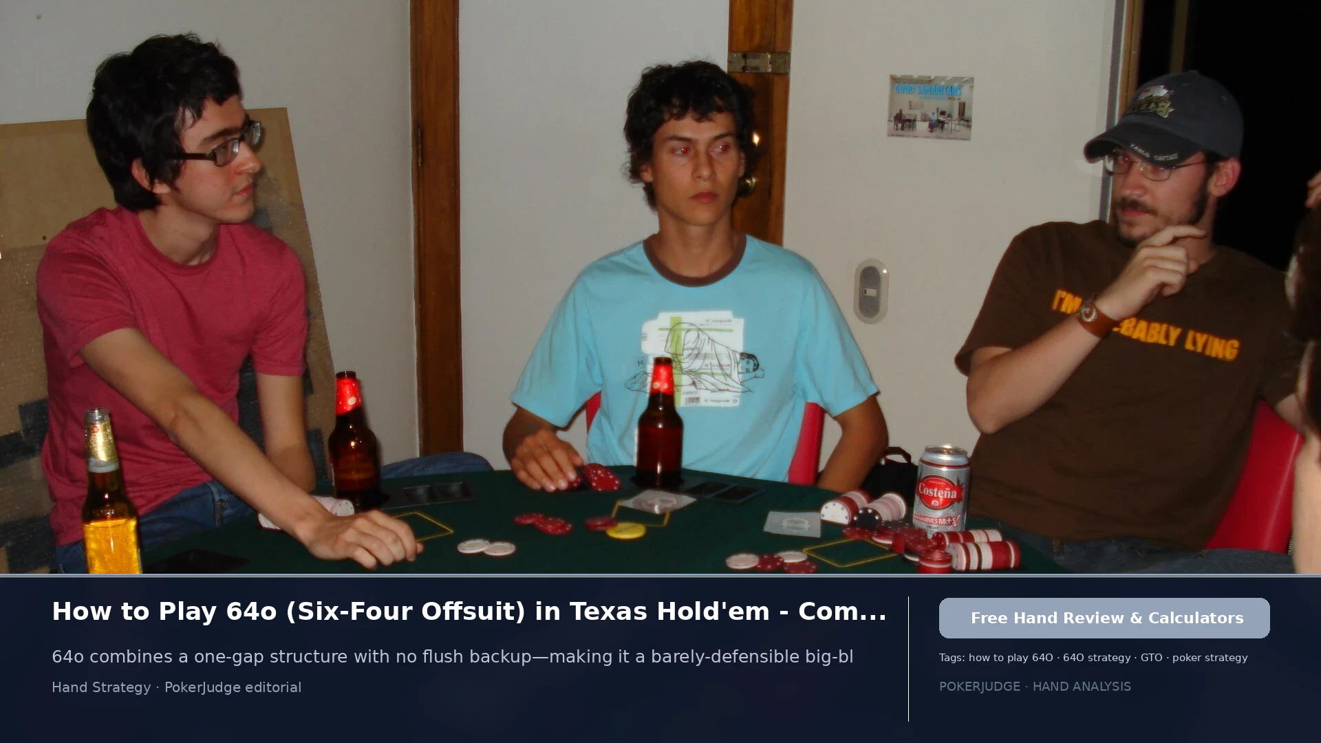 How to Play 64o (64 offsuit) in Texas Holdem | PokerJudge