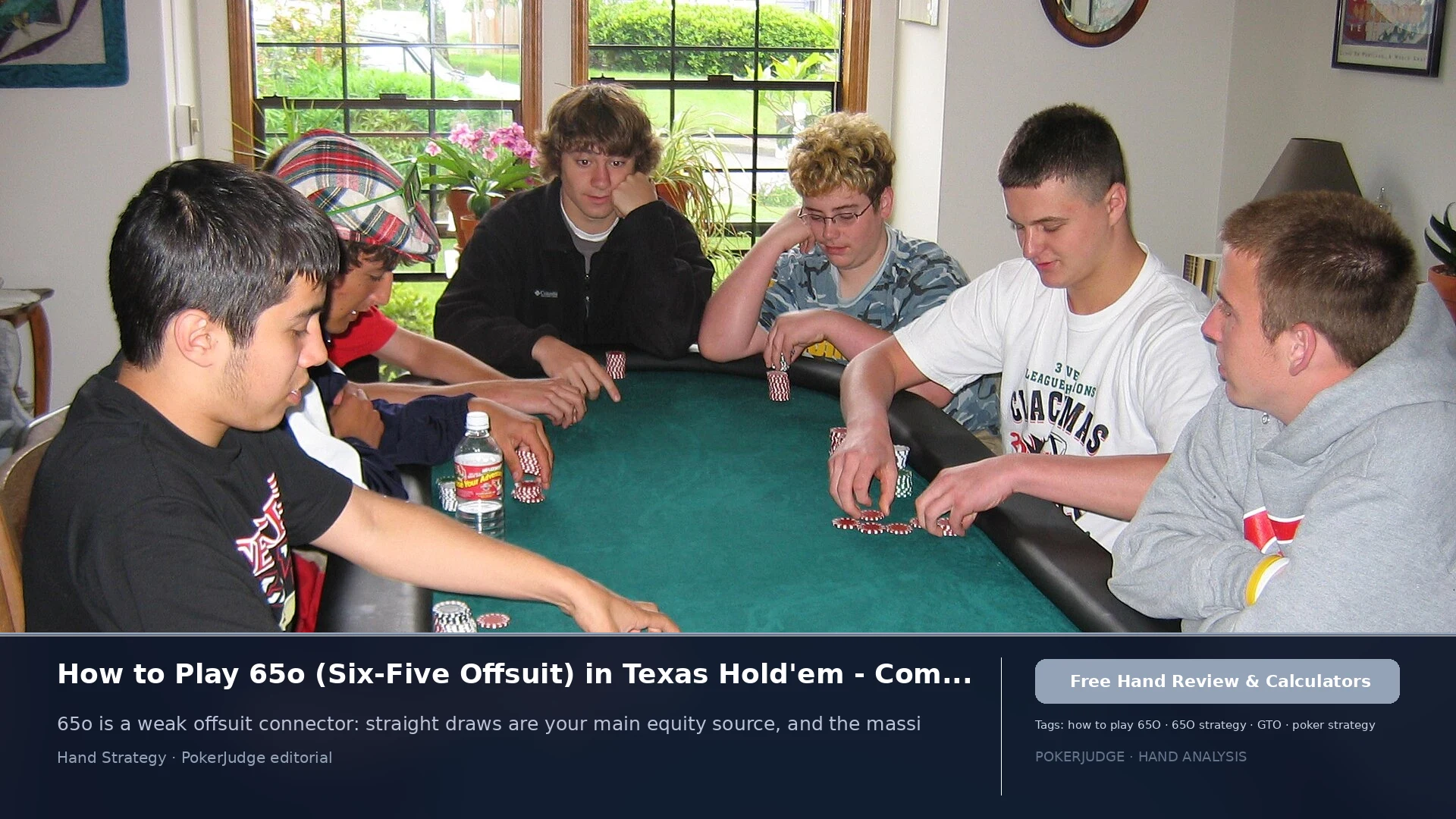 How to Play 65o (65 offsuit) in Texas Holdem | PokerJudge