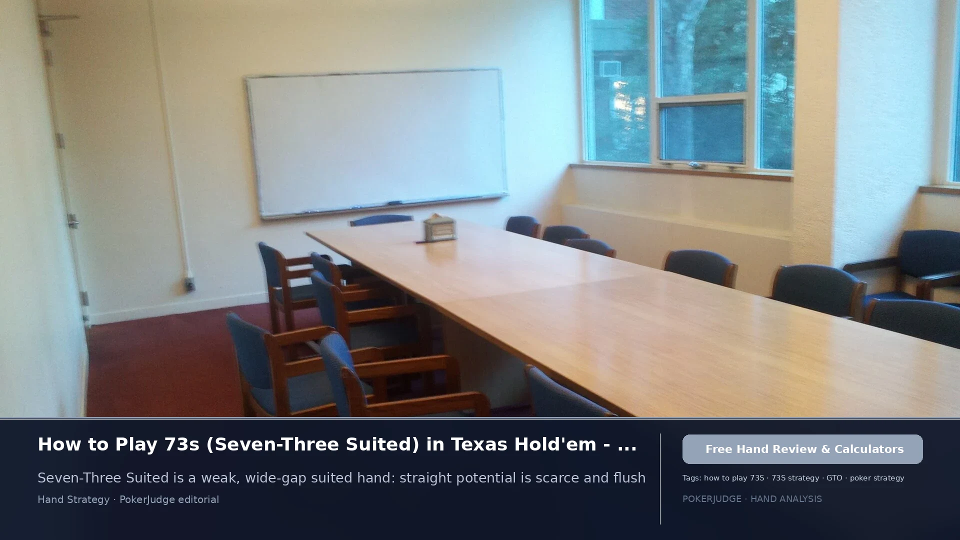How to Play 73s (73 suited) in Texas Holdem | PokerJudge