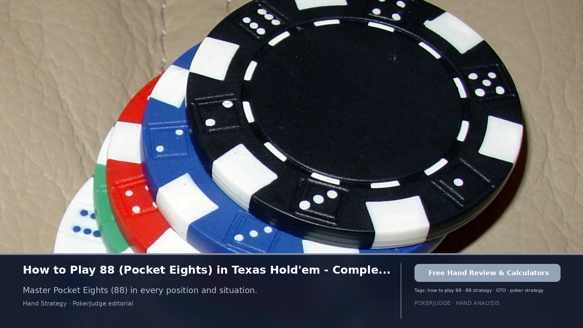 How to Play 88 (Pocket 8s) in Texas Holdem | PokerJudge