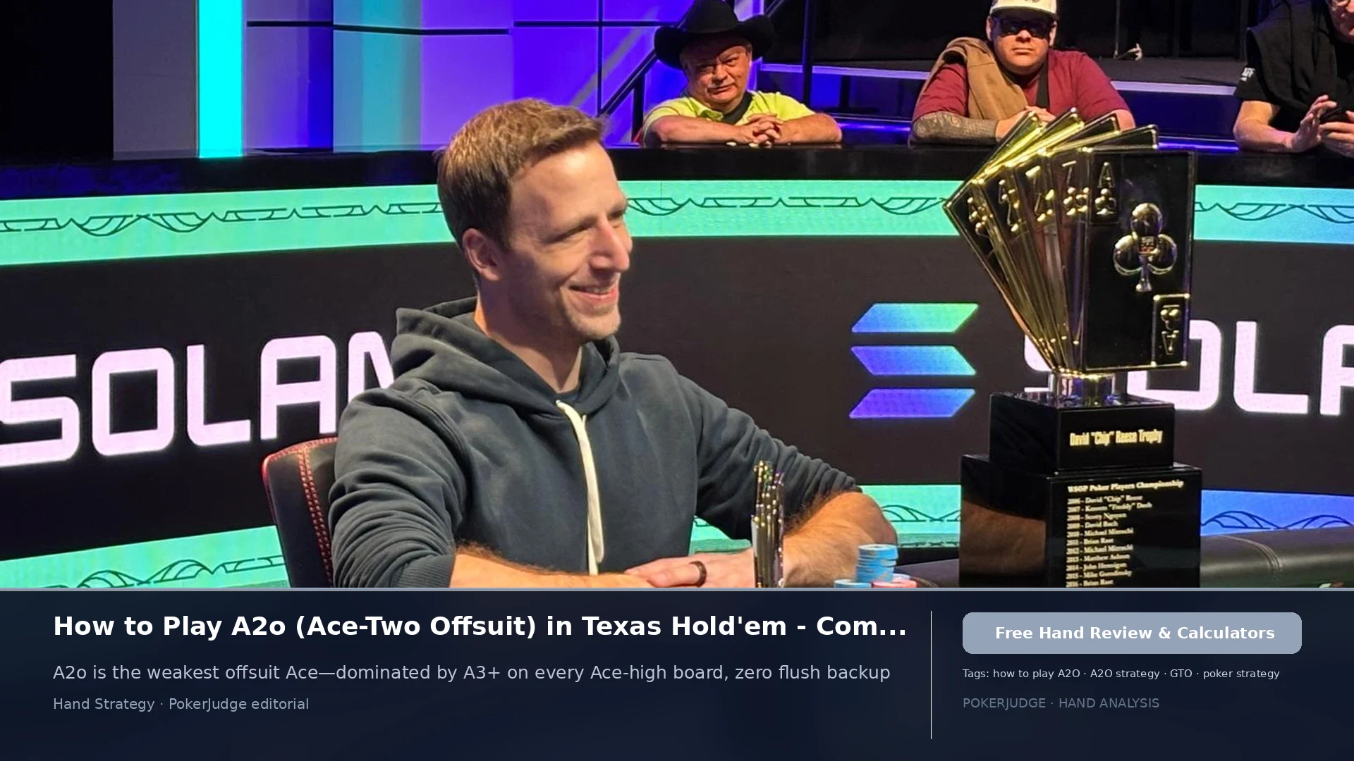 How to Play A2o (A2 offsuit) in Texas Holdem | PokerJudge