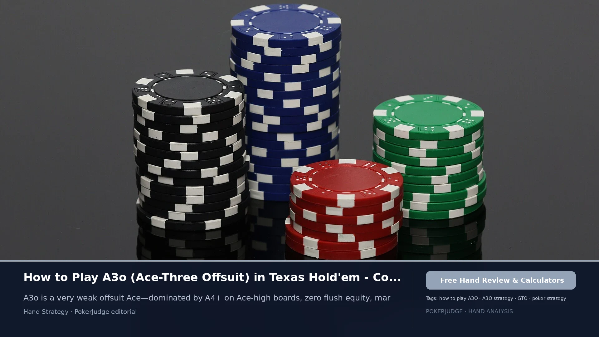 How to Play A3o (A3 offsuit) in Texas Holdem | PokerJudge
