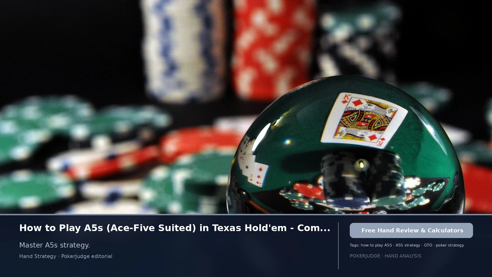 How to Play A5s (A5 suited) in Texas Holdem | PokerJudge