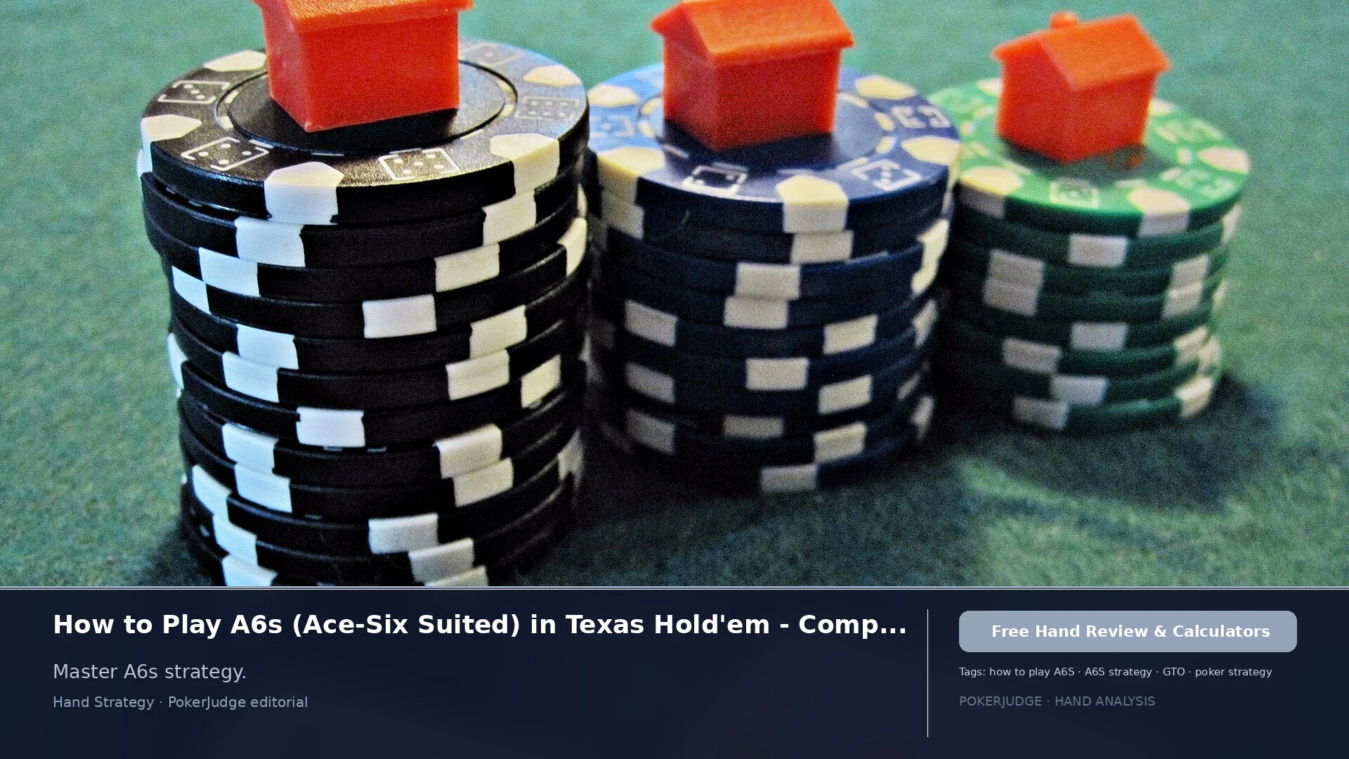 How to Play A6s (A6 suited) in Texas Holdem | PokerJudge