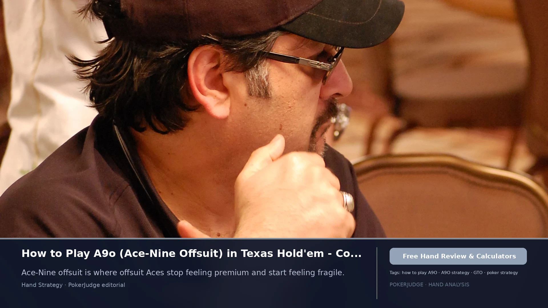 How to Play A9o (A9 offsuit) in Texas Holdem | PokerJudge