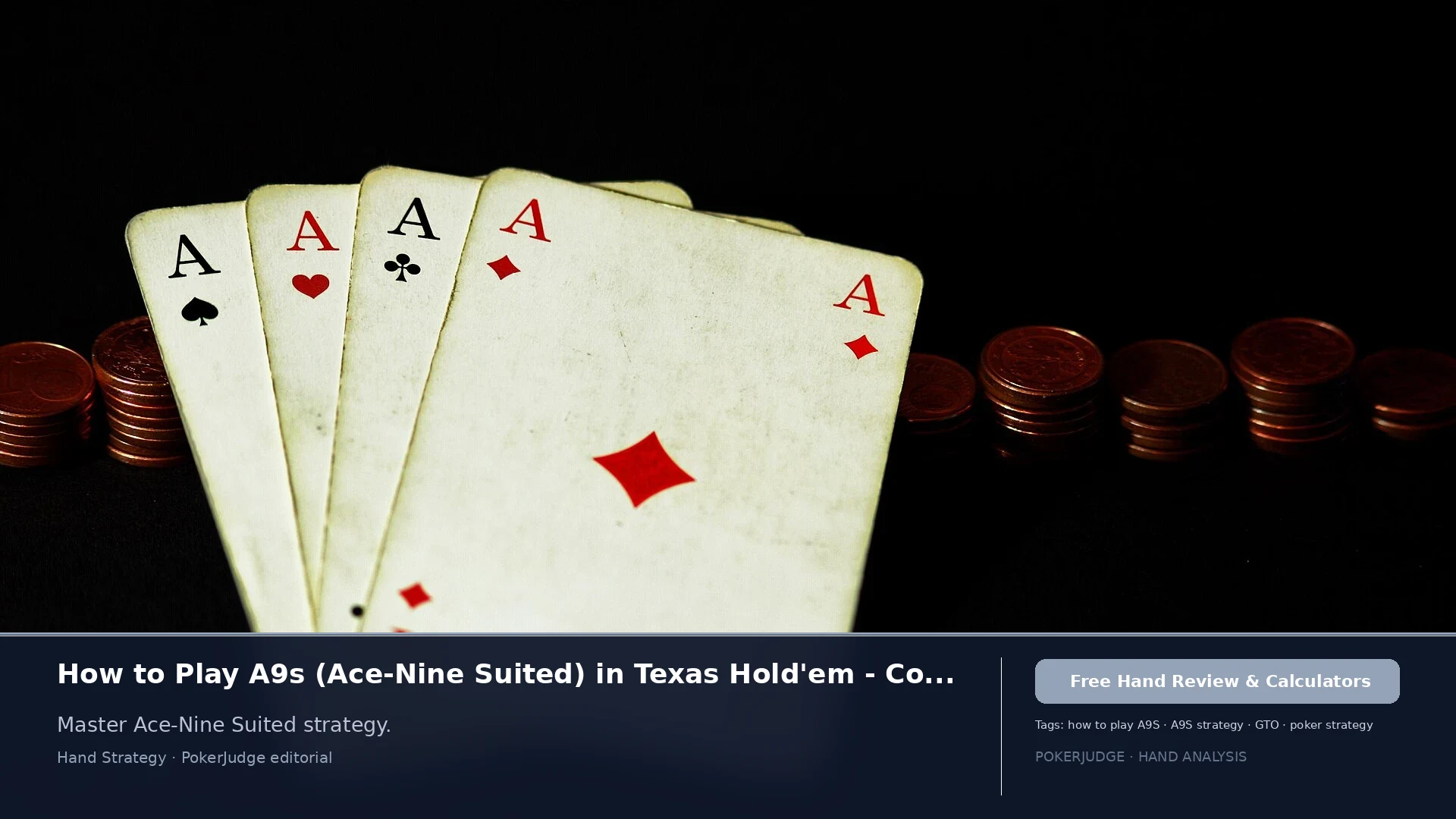 How to Play A9s (A9 suited) in Texas Holdem | PokerJudge
