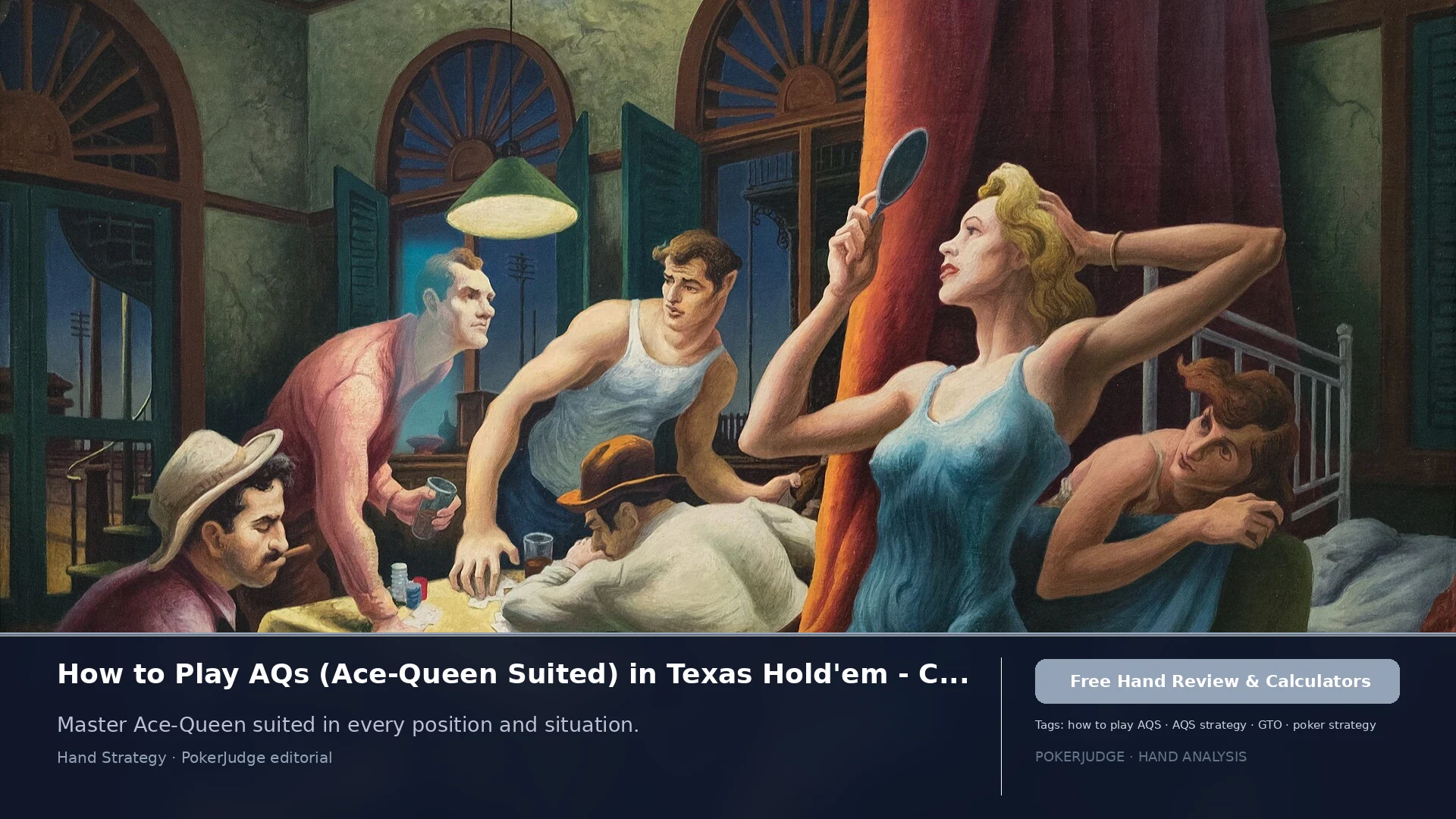 How to Play AQs (AQ suited) in Texas Holdem | PokerJudge
