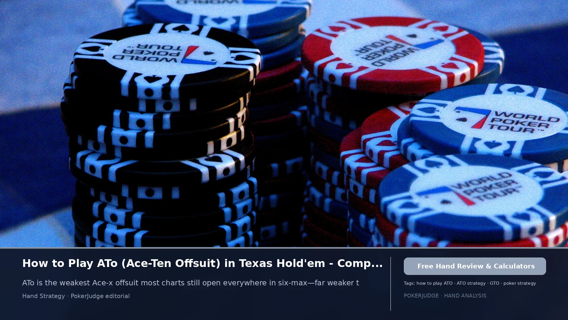How to Play ATo (AT offsuit) in Texas Holdem | PokerJudge