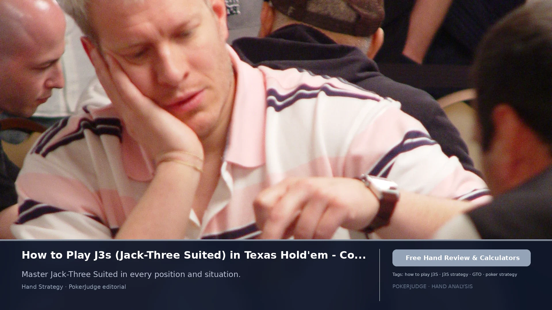How to Play J3s (J3 suited) in Texas Holdem | PokerJudge