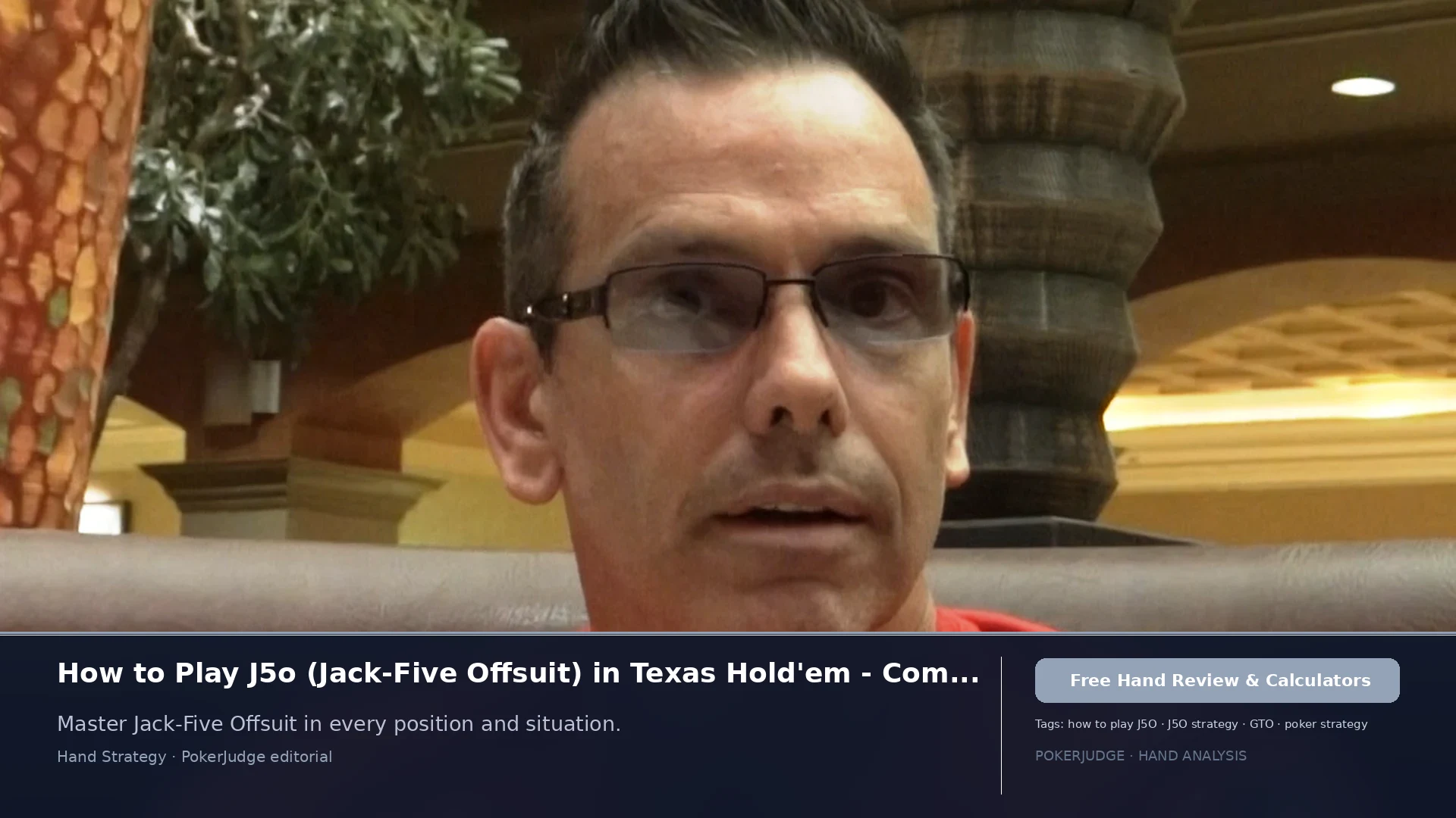 How to Play J5o (J5 offsuit) in Texas Holdem | PokerJudge