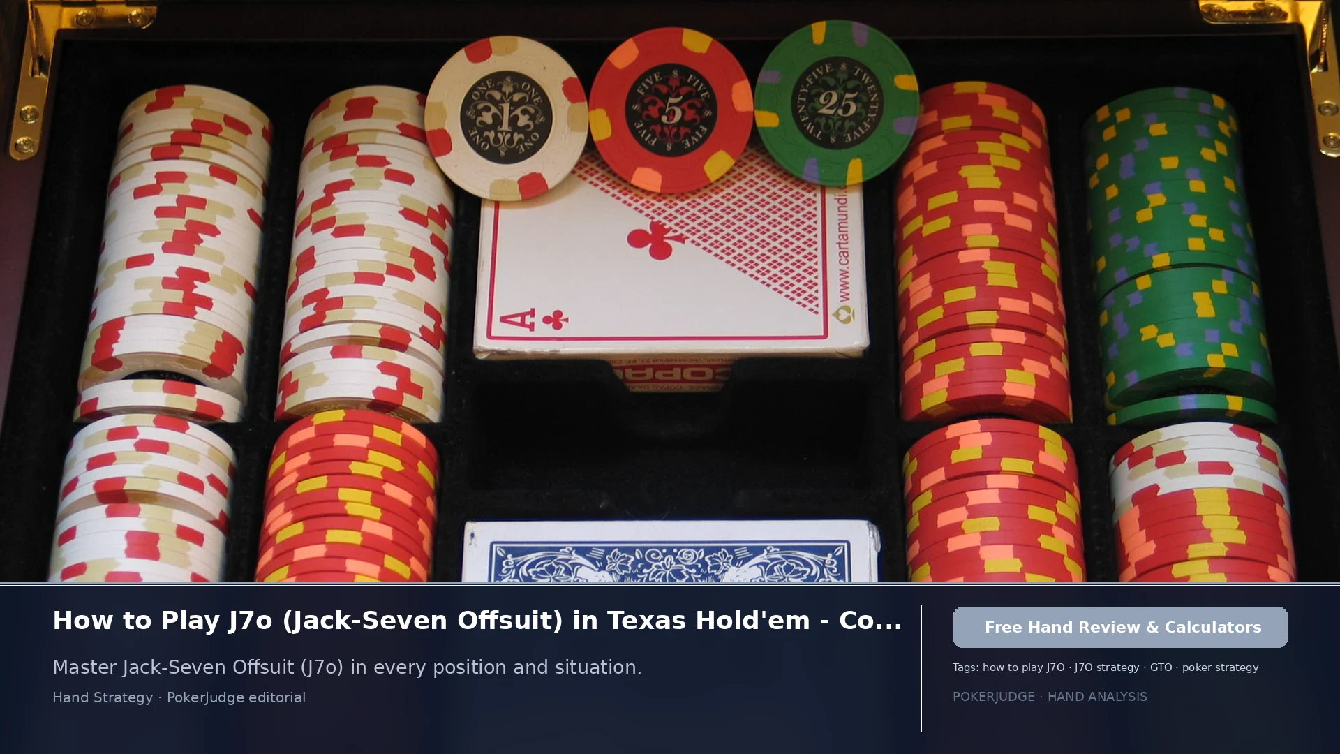 How to Play J7o (J7 offsuit) in Texas Holdem | PokerJudge