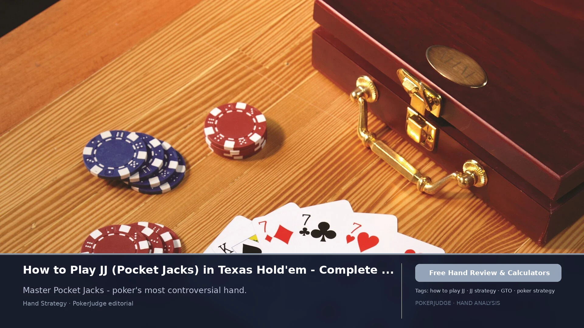 How to Play JJ (Pocket Js) in Texas Holdem | PokerJudge