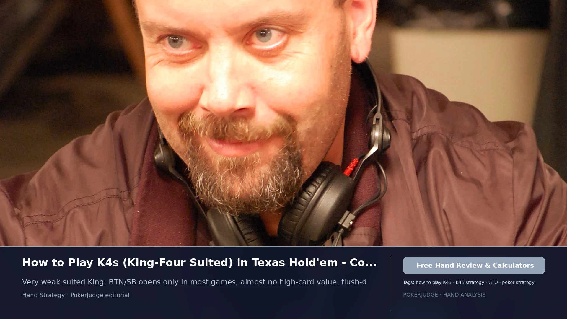 How to Play K4s (K4 suited) in Texas Holdem | PokerJudge