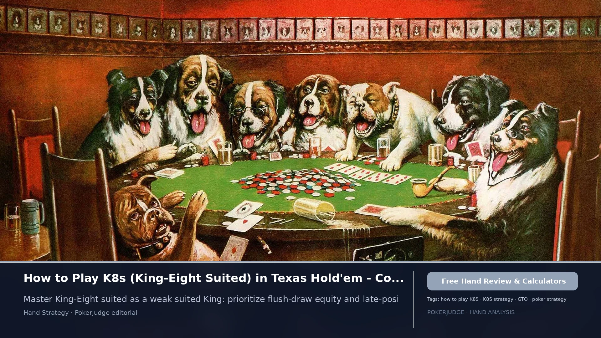 How to Play K8s (K8 suited) in Texas Holdem | PokerJudge