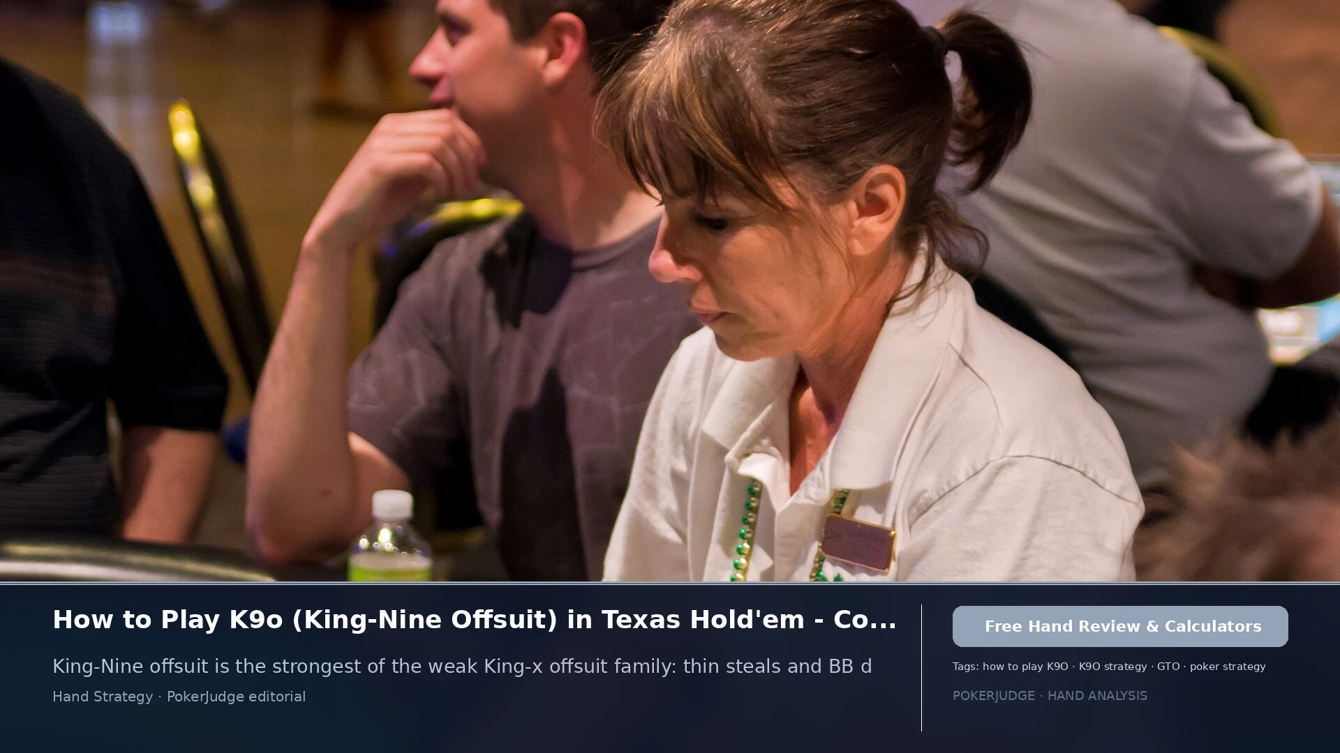 How to Play K9o (K9 offsuit) in Texas Holdem | PokerJudge