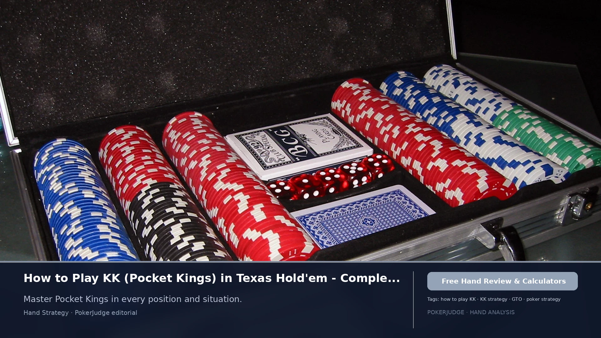 How to Play KK (Pocket Ks) in Texas Holdem | PokerJudge