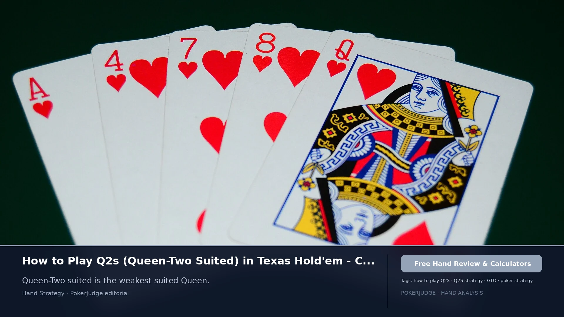 How to Play Q2s (Q2 suited) in Texas Holdem | PokerJudge