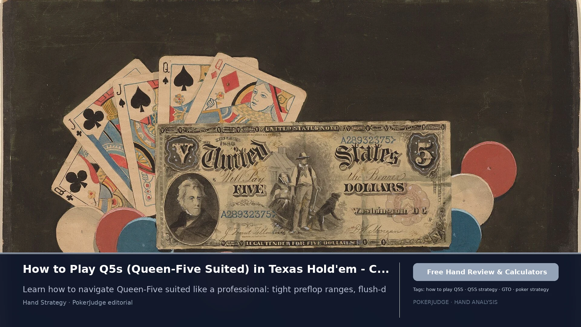How to Play Q5s (Q5 suited) in Texas Holdem | PokerJudge