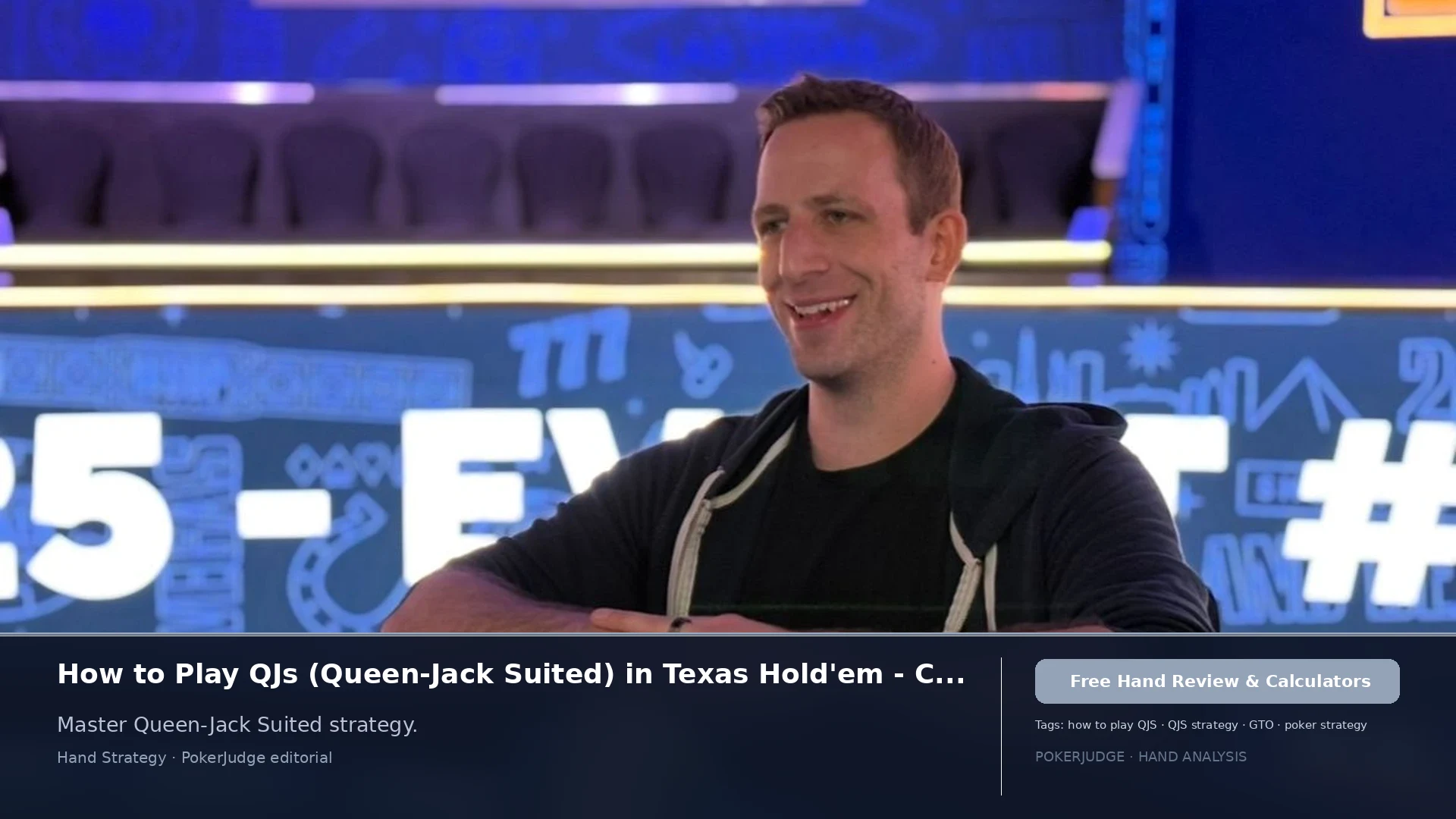 How to Play QJs (QJ suited) in Texas Holdem | PokerJudge