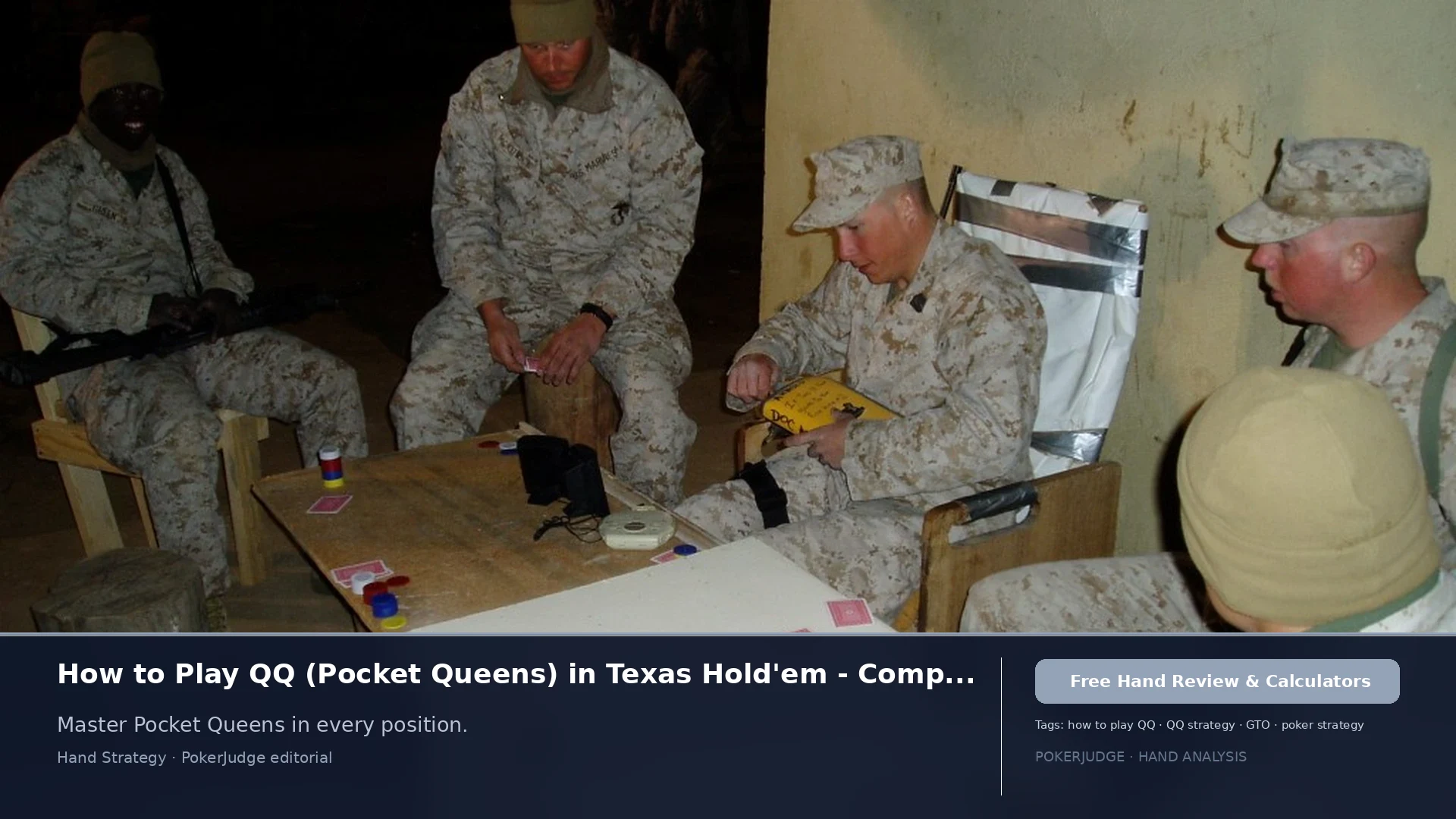 How to Play QQ (Pocket Qs) in Texas Holdem | PokerJudge
