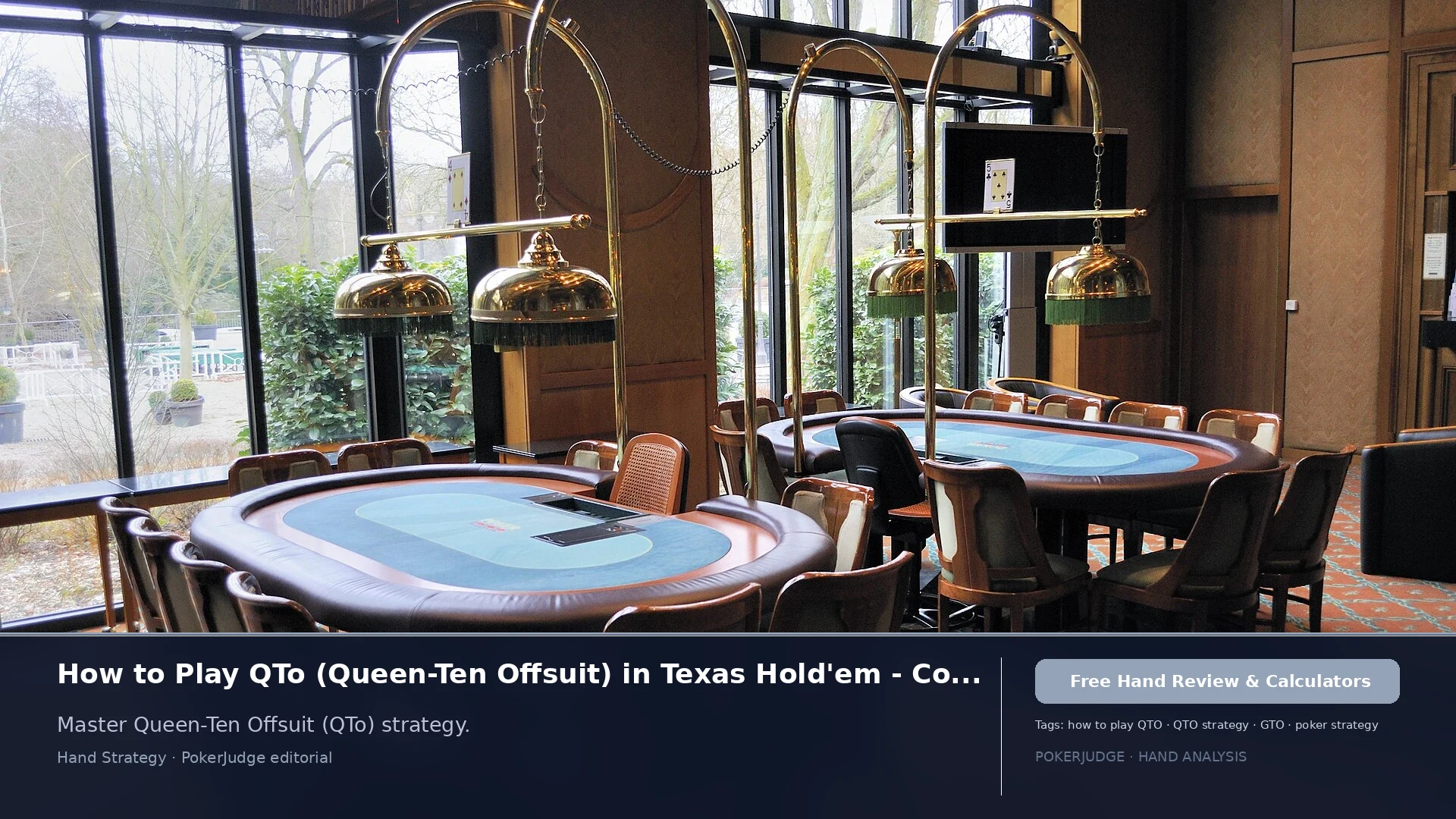 How to Play QTo (QT offsuit) in Texas Holdem | PokerJudge