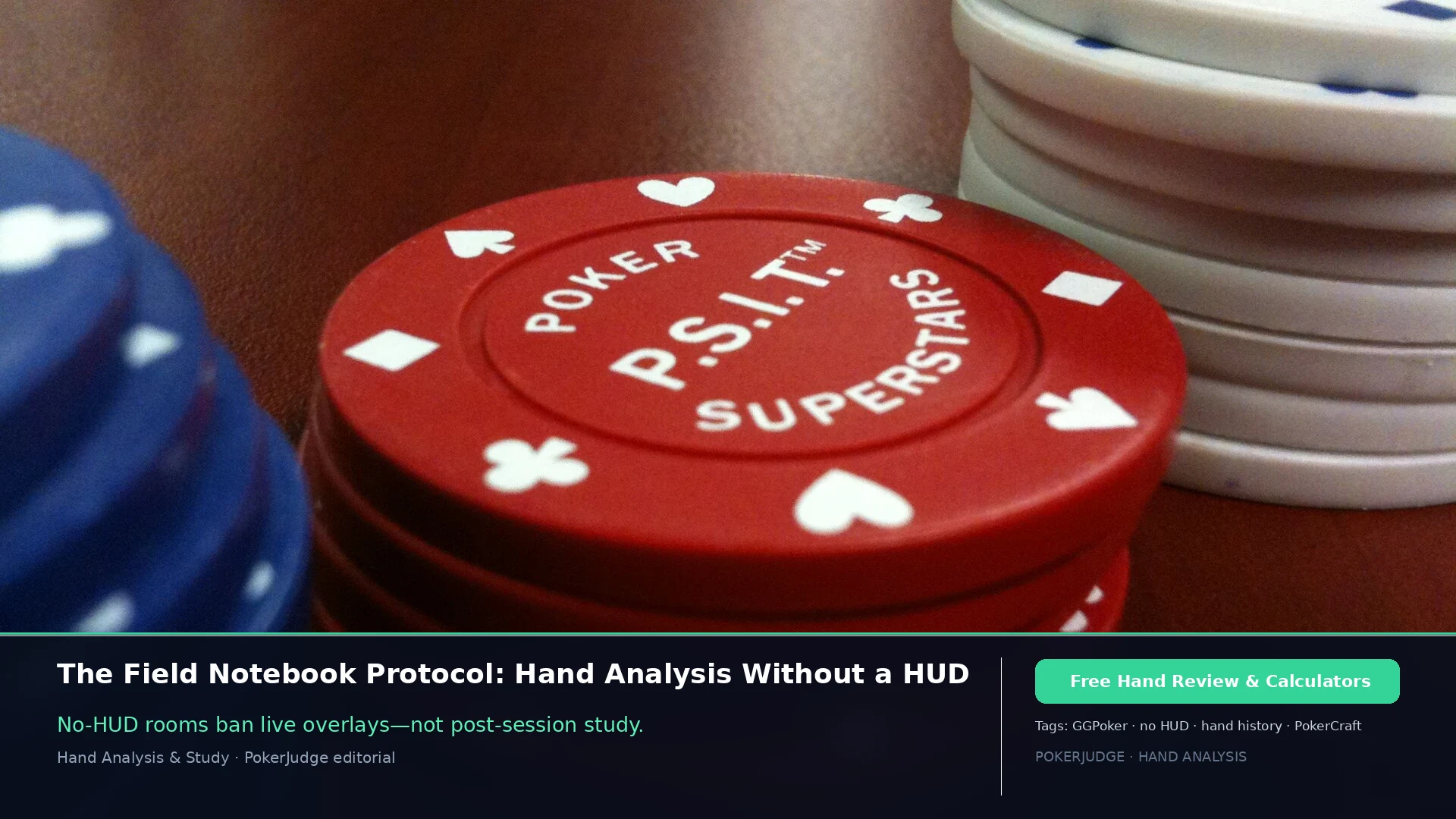 Field Notebook Protocol: No-HUD Hand Analysis (2026) | PokerJudge