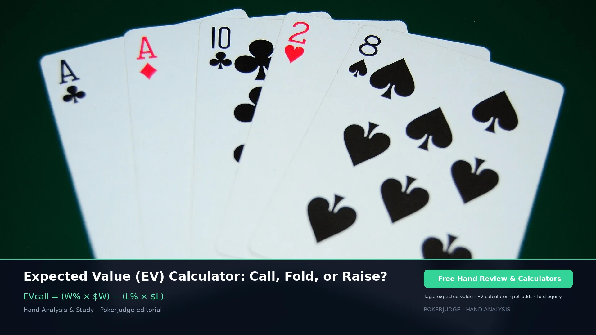 EV Calculator: Call, Fold, or Raise Decision Math | PokerJudge