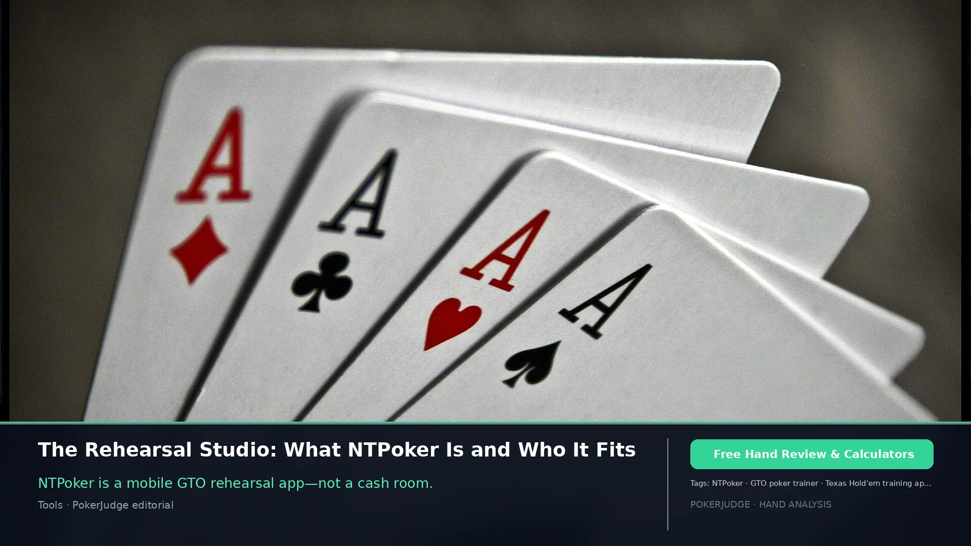 NTPoker GTO Trainer Review: Mobile Rehearsal Studio Guide | PokerJudge